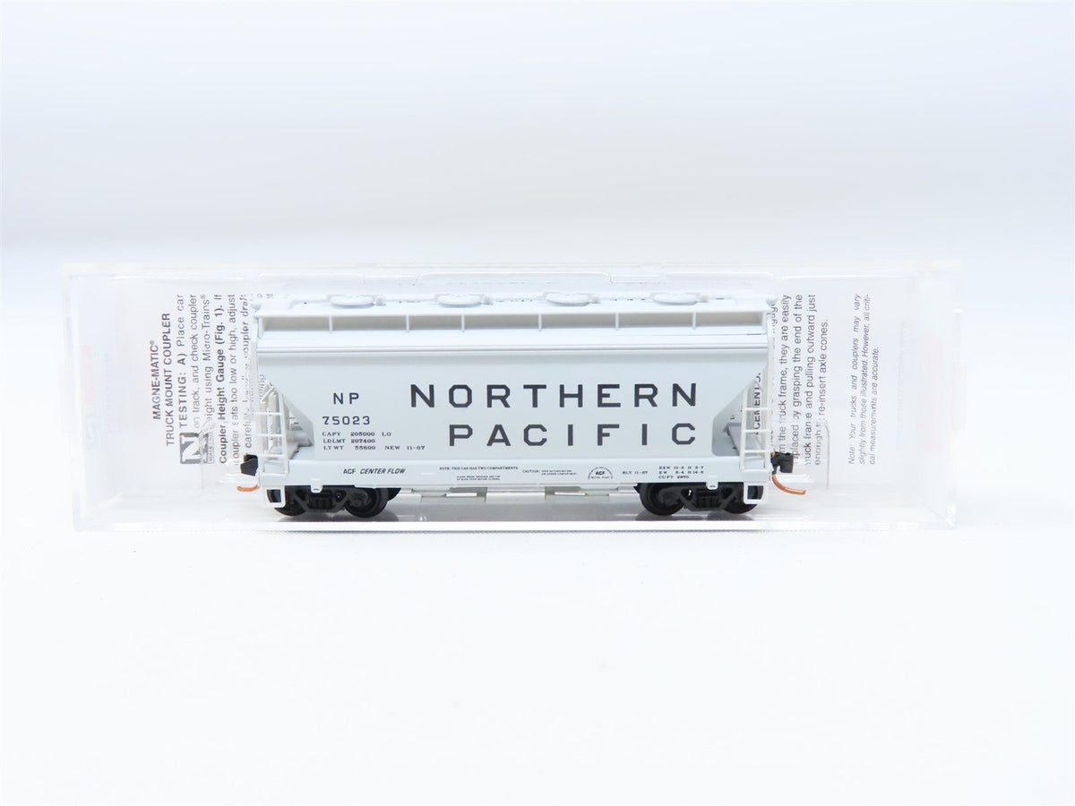 N Micro-Trains MTL #09200231 NP Northern Pacific 2-Bay Covered Hopper #75023