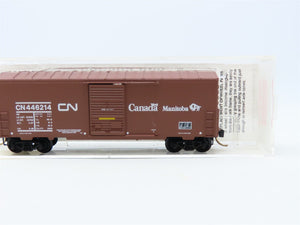 N Micro-Trains MTL #24280 CN Canada Manitoba 40' Single Door Box Car #446214