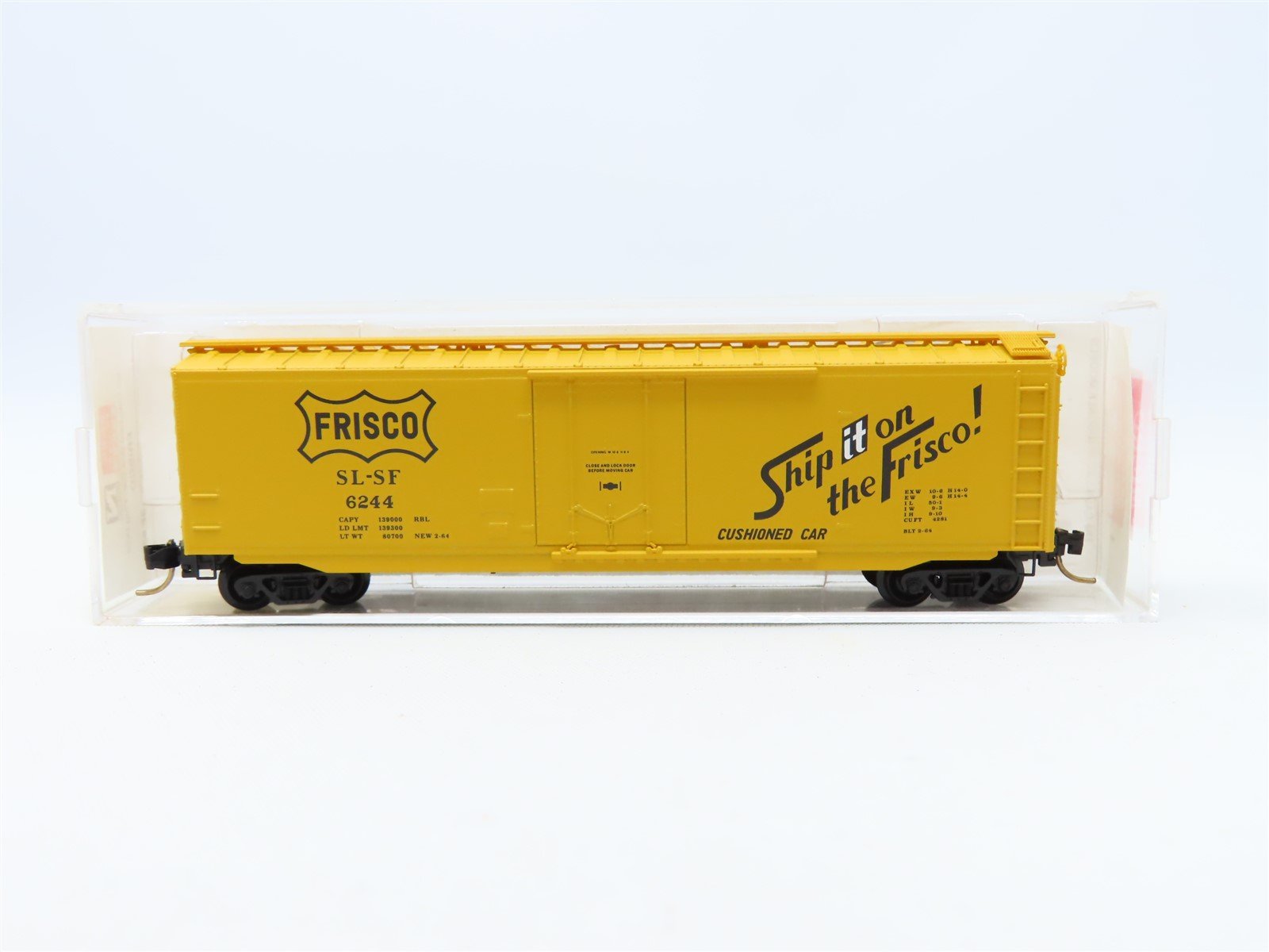 N Scale Micro-Trains MTL #32060 SL-SF Frisco 50' Plug Door Box Car #6244