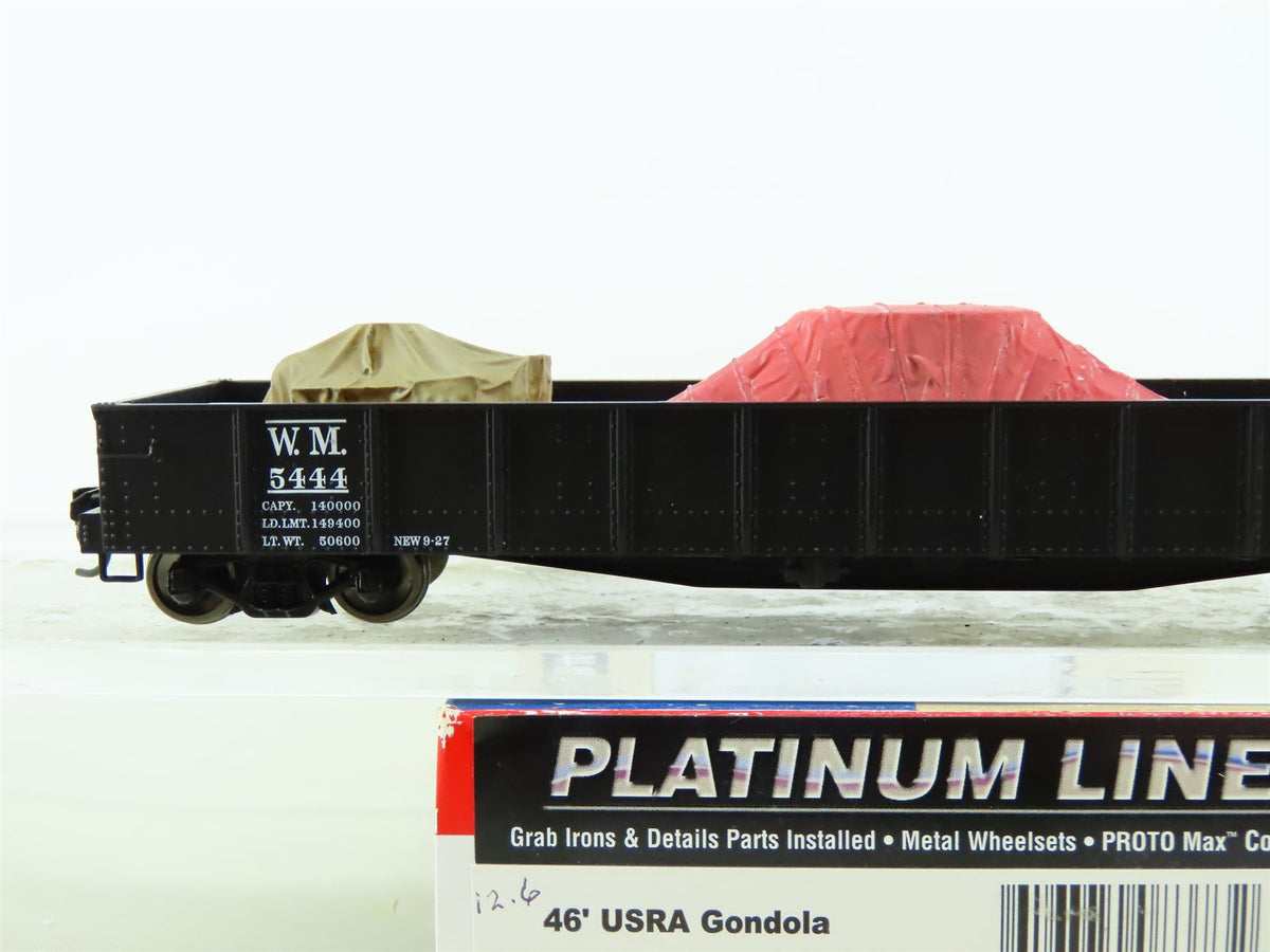 HO Walthers Platinum 932-7472 WM USRA 46&#39; Gondola #5444 w/Pro Custom Load