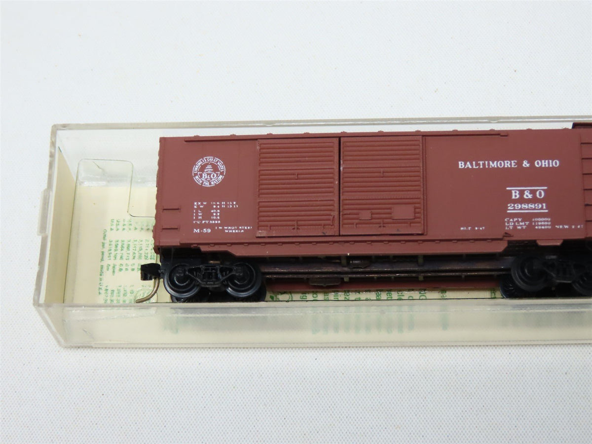 N Kadee Micro-Trains MTL #23157 B&amp;O Baltimore &amp; Ohio 40&#39; Box Car - Blue Label