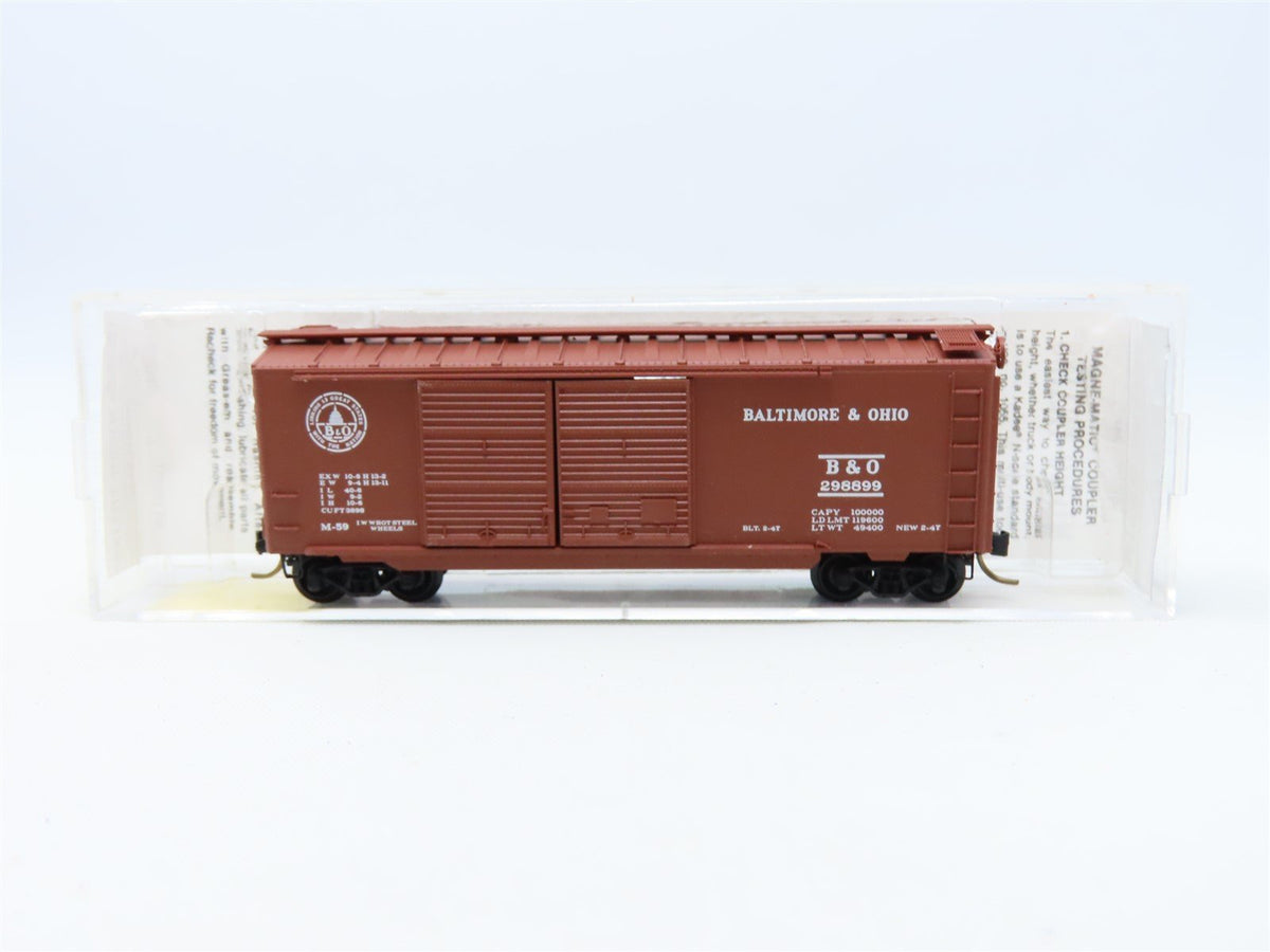 N Scale Kadee Micro-Trains MTL #23040 B&amp;O Baltimore &amp; Ohio 40&#39; Box Car #298899