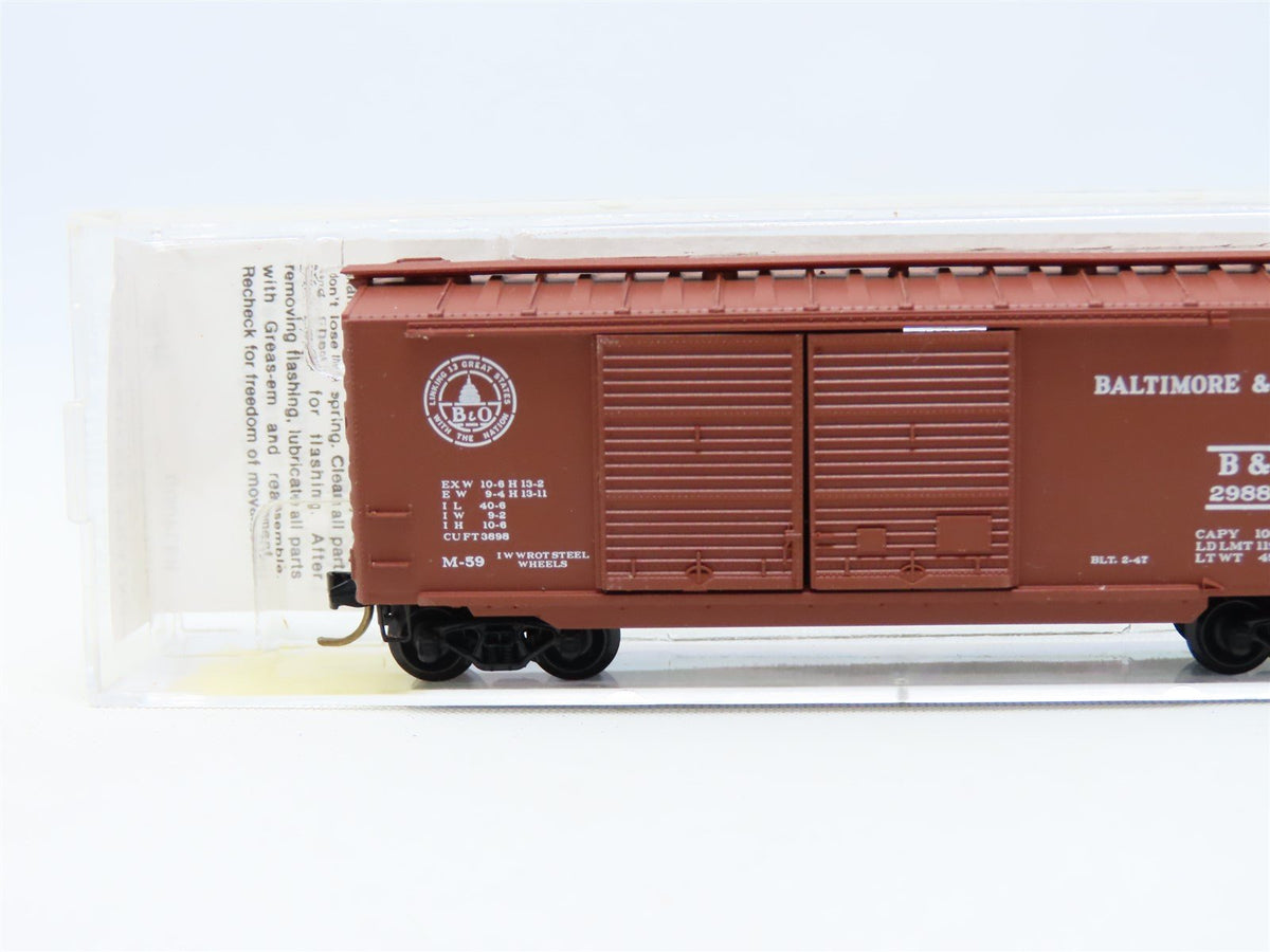 N Scale Kadee Micro-Trains MTL #23040 B&amp;O Baltimore &amp; Ohio 40&#39; Box Car #298899