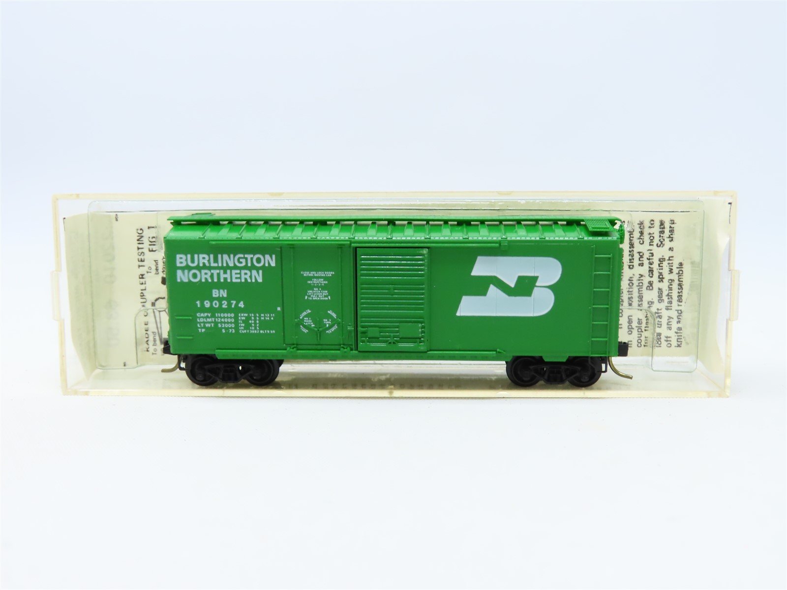 N Scale Kadee Micro-Trains MTL #22010 BN Burlington Northern 40' Box Car #190274