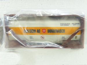 HO Scale Trix 24329 DBAG German Deep Well Flat Cars w/Bertschi Containers 3-Pack
