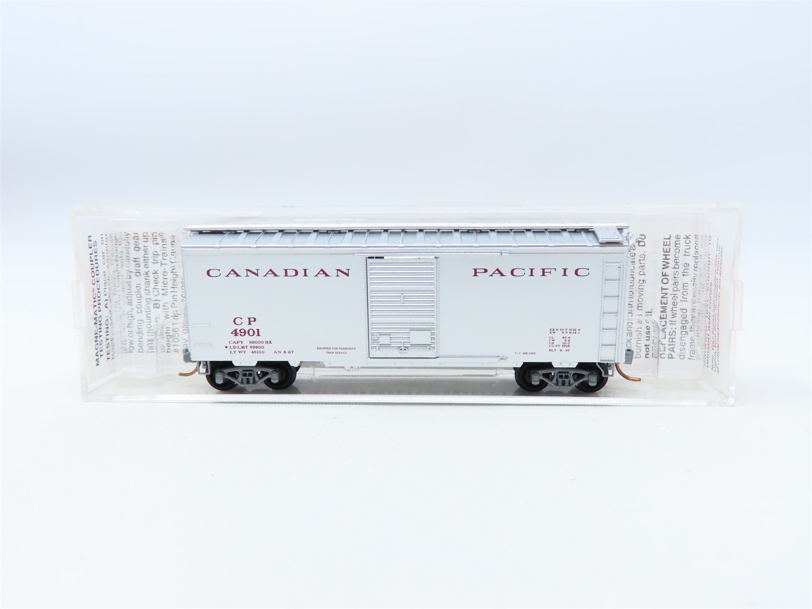 N Scale Micro-Trains MTL 20546 CP Canadian Pacific 40' Single Door Box Car #4901