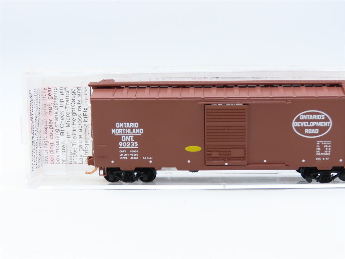 N Scale Micro-Trains MTL #02000376 ONT Ontario &amp; Northland 40&#39; Box Car #90235