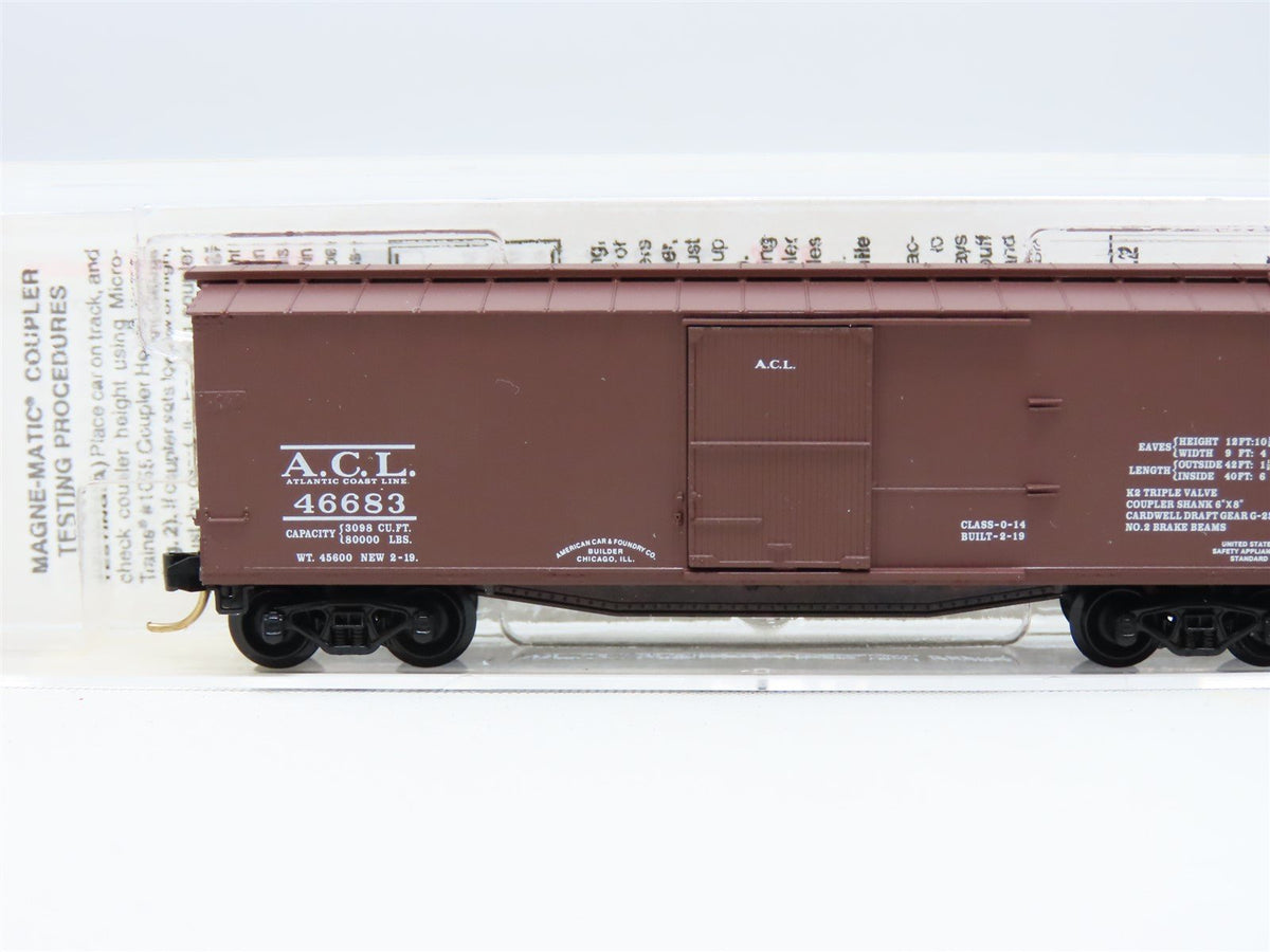 N Scale Micro-Trains MTL #39080 ACL Atlantic Coast Line 40&#39; Box Car #46683
