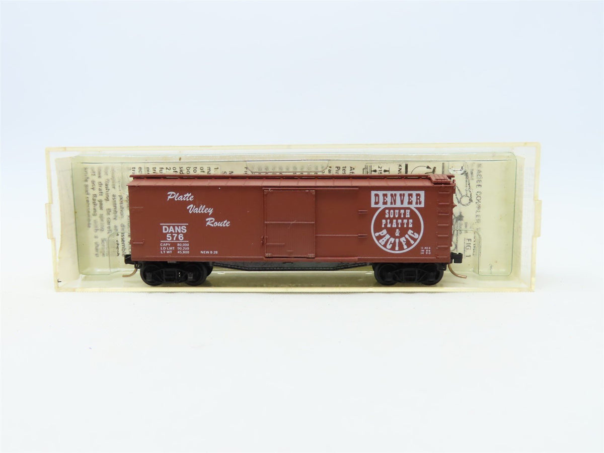 N Kadee Micro-Trains MTL Special Run DANS Platte Valley Route 40&#39; Box Car #576