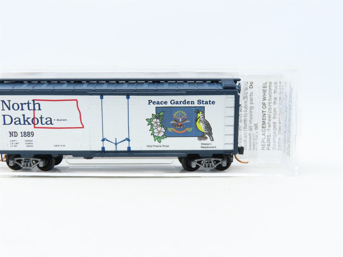 N Scale Micro-Trains MTL #02100405 ND North Dakota State Car 40&#39; Box Car #1889