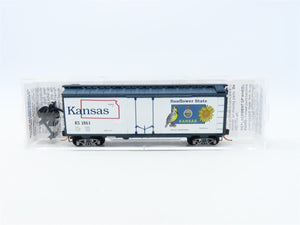 N Scale Micro-Trains MTL #02100396 KS Kansas State Car 40' Box Car #1861