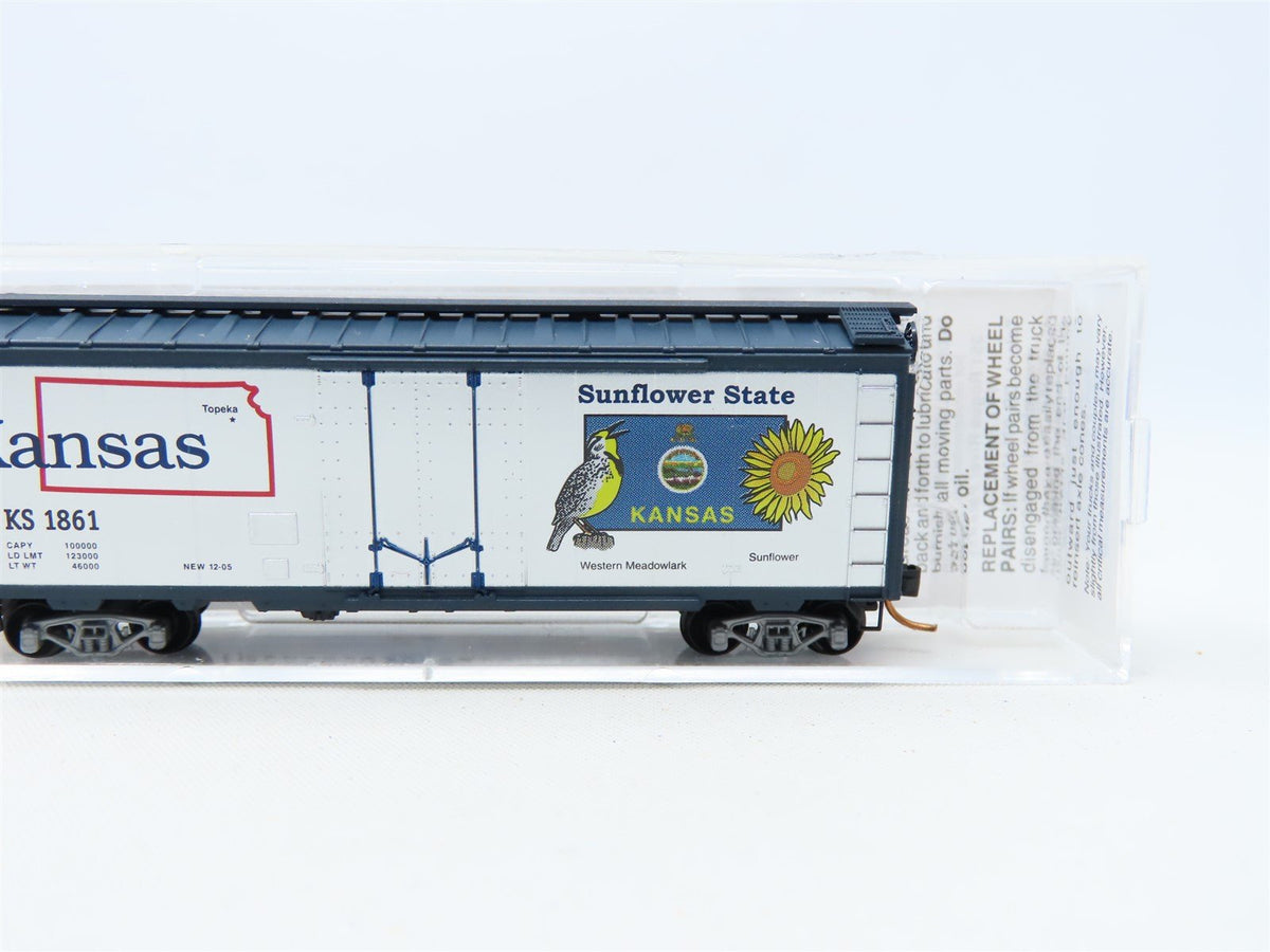 N Scale Micro-Trains MTL #02100396 KS Kansas State Car 40&#39; Box Car #1861