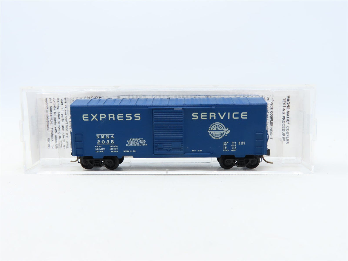 N Scale Micro-Trains MTL Special Run NMRA Express Service 40&#39; Box Car #2035