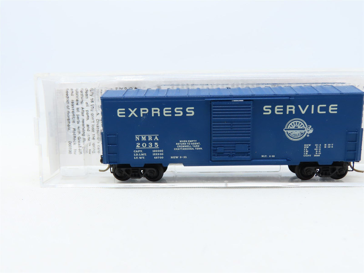 N Scale Micro-Trains MTL Special Run NMRA Express Service 40&#39; Box Car #2035