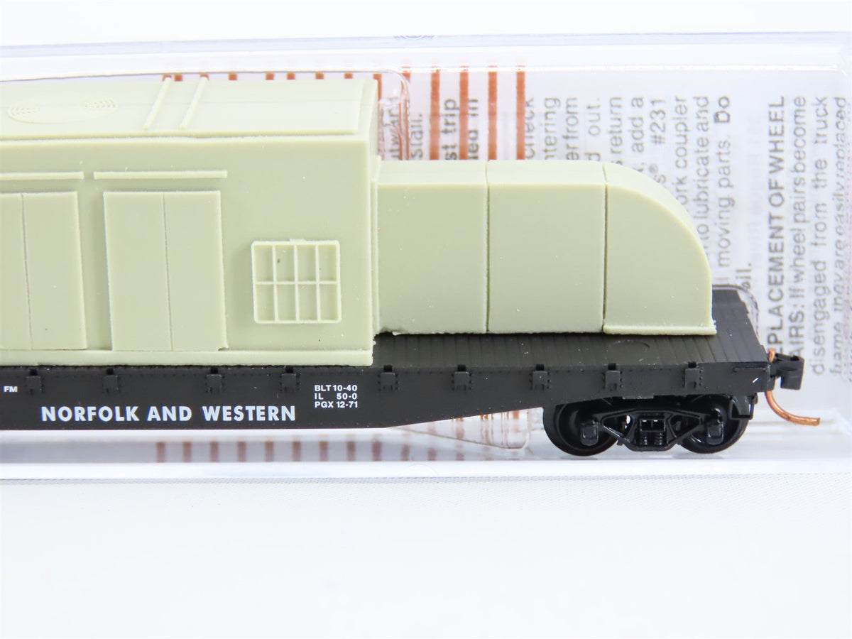 N Scale Micro-Trains MTL 04500020 N&amp;W Norfolk &amp; Western 50&#39; Flat Car #202536