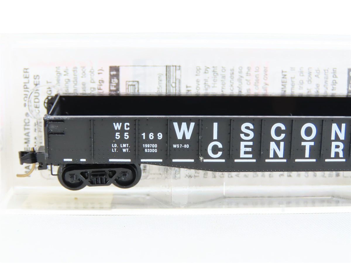 N Micro-Trains MTL 46330 WC Wisconsin Central 50&#39; Fishbelly Side Gondola #55169