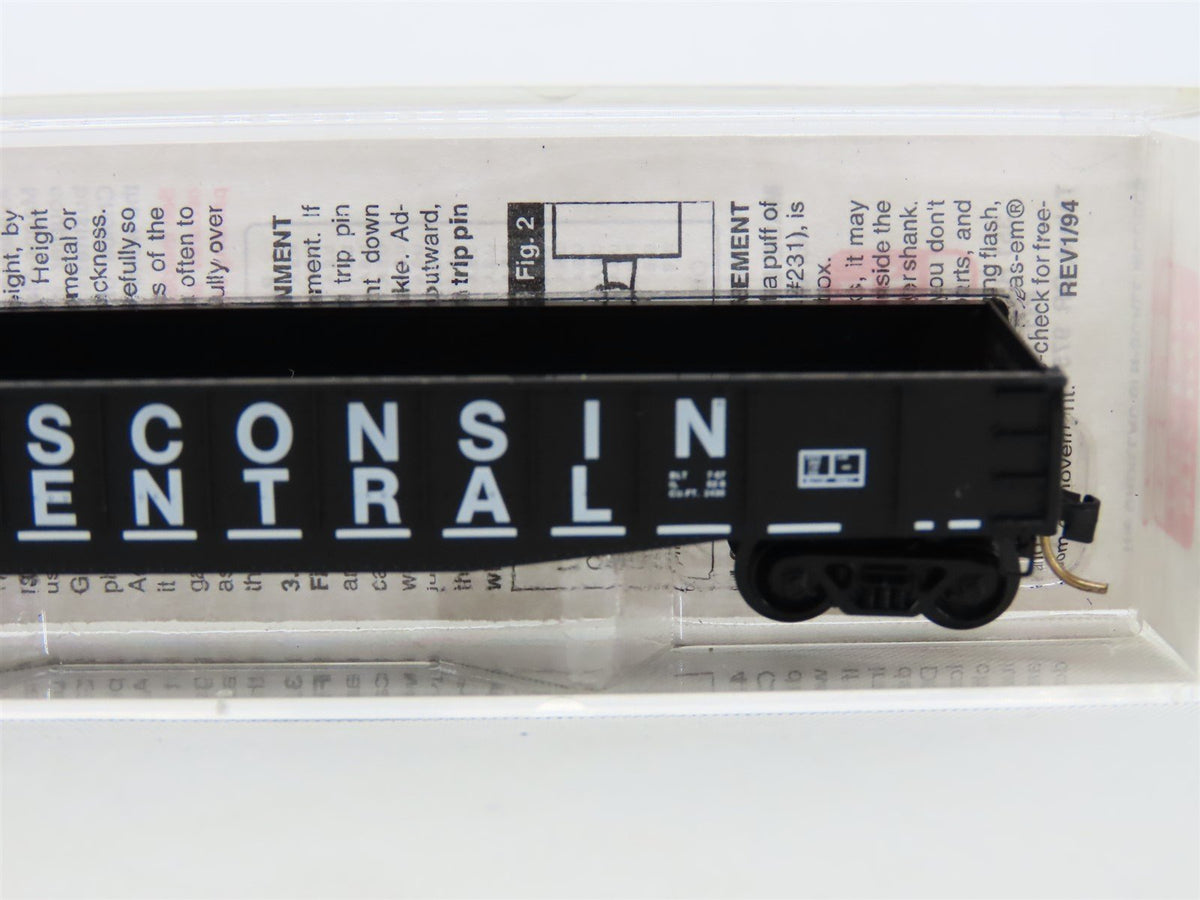 N Micro-Trains MTL 46330 WC Wisconsin Central 50&#39; Fishbelly Side Gondola #55169