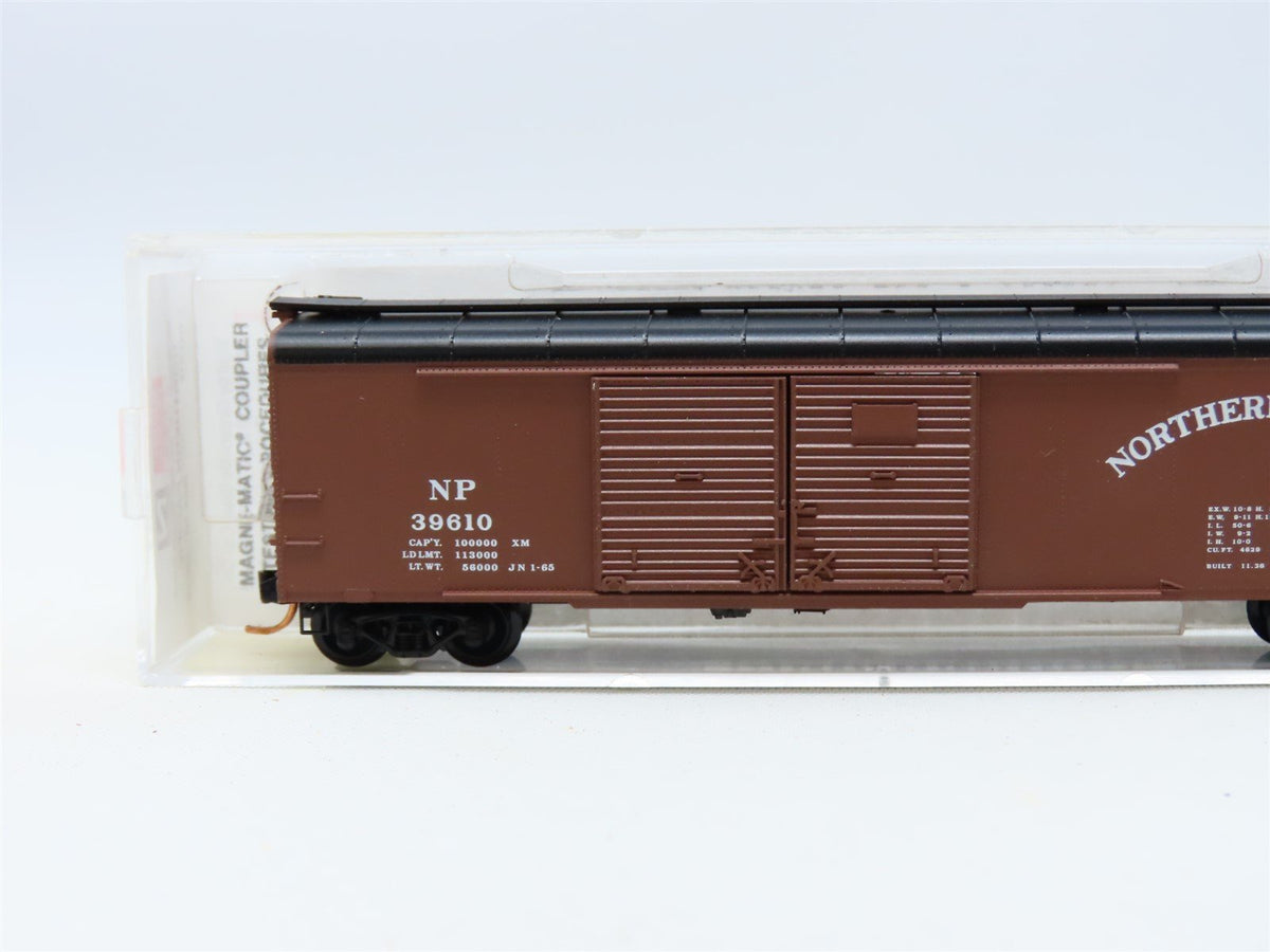 N Scale Micro-Trains MTL #79020 NP Northern Pacific 50&#39; Wagon Top Box Car #39610