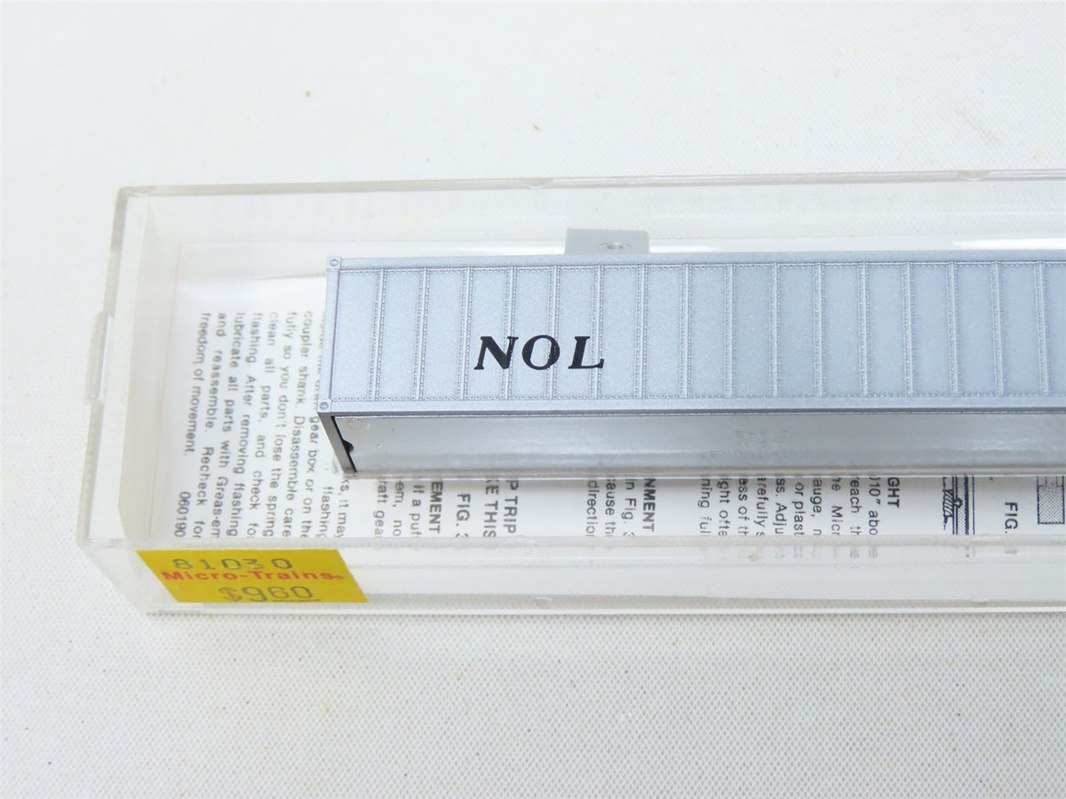 N Scale Micro-Trains MTL #81030 NOL Neptune Orient Lines 40&#39; Container #4180894