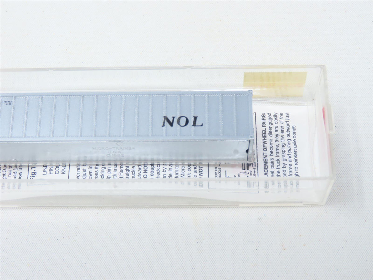 N Scale Micro-Trains MTL 81030/1 NOL Neptune Orient Lines 40&#39; Container #4180892