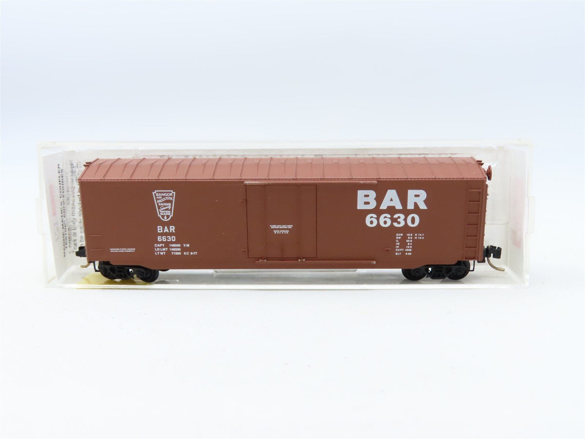 N Scale Micro-Trains MTL #38140 BAR Bangor &amp; Aroostook 50&#39; Box Car #6630
