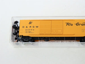 N Scale Micro-Trains MTL #37070 D&RGW Rio Grande 50' Double Door Box Car #63773