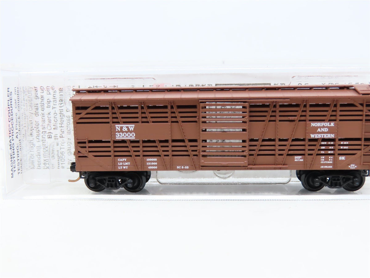 N Micro-Trains MTL #35150 N&amp;W Norfolk &amp; Western 40&#39; Despatch Stock Car #33000