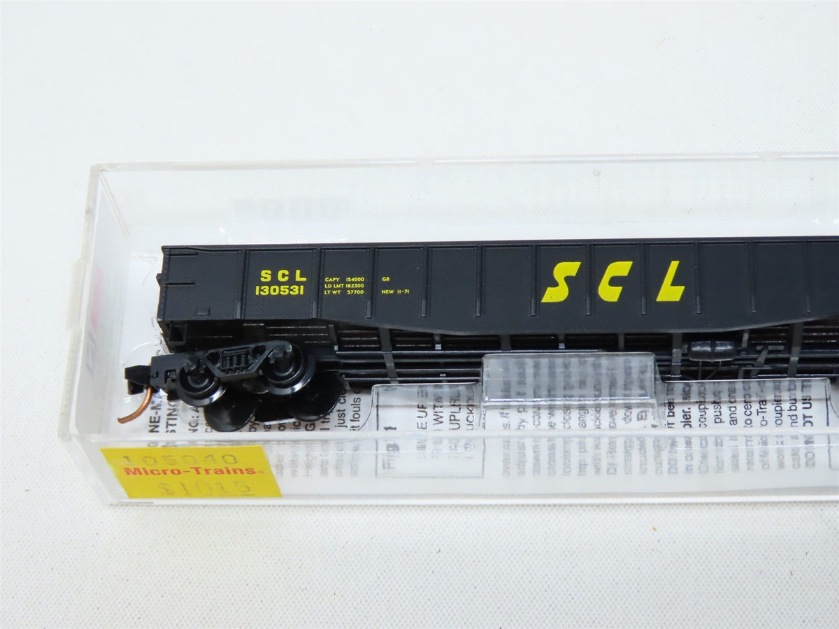 N Scale Micro-Trains MTL #105040 SCL Seaboard Coast Line 50&#39; Gondola #130531