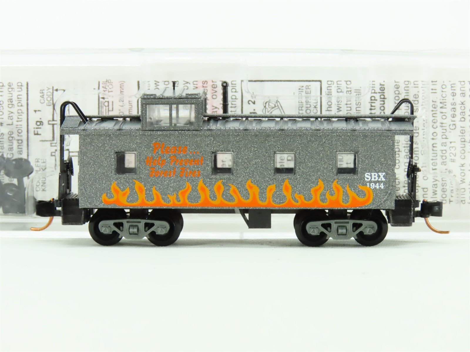 N Micro-Trains MTL #10000260 SBX Smokey Bear Fire Prevention 36' Caboose #1944