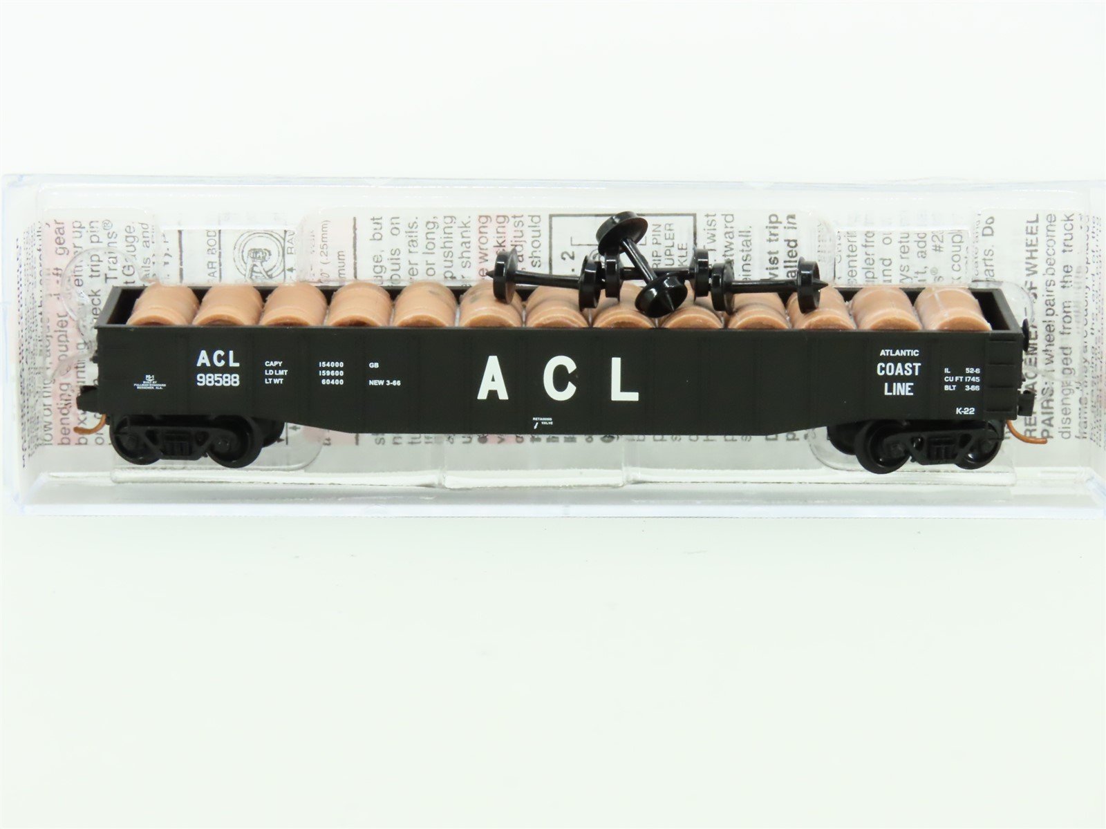 N Micro-Trains MTL #10500560 ACL Atlantic Coast Line 50' Gondola w/ Coil Load