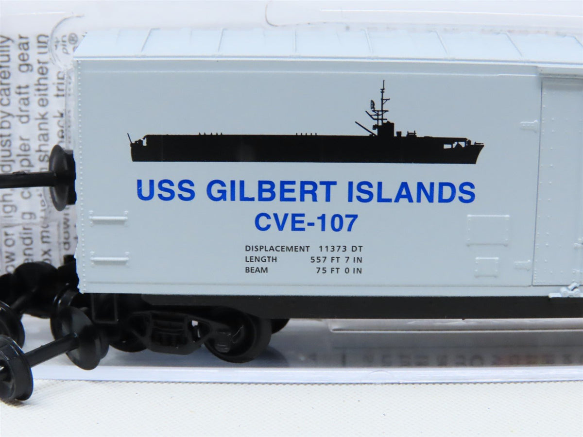 N Scale Micro-Trains MTL #03800406 USS Gilbert Islands 50&#39; Box Car #CVE-107