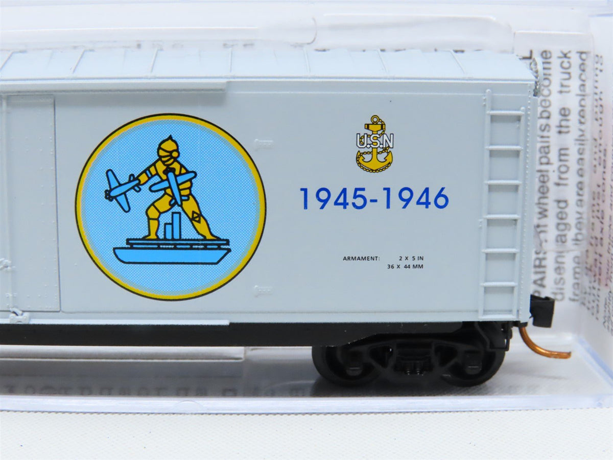 N Scale Micro-Trains MTL #03800406 USS Gilbert Islands 50&#39; Box Car #CVE-107