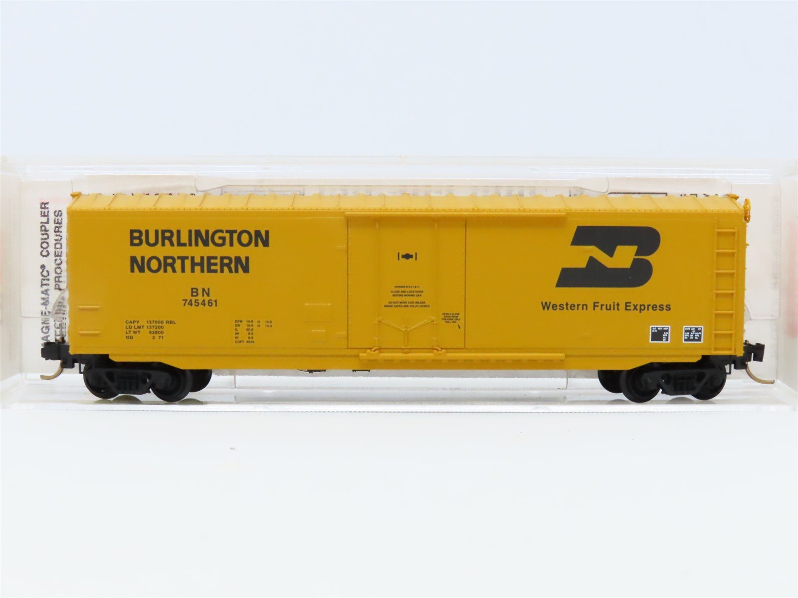N Scale Micro-Trains MTL #38160 WFE BN Burlington Northern 50' Box Car #745461