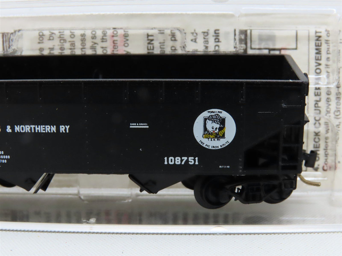 N Scale Micro-Trains MTL Kadee 55350 T&amp;N Texas &amp; Northern 2-Bay Hopper #108751