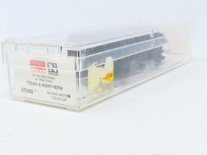 N Scale Micro-Trains MTL Kadee 55350 T&N Texas & Northern 2-Bay Hopper #108751