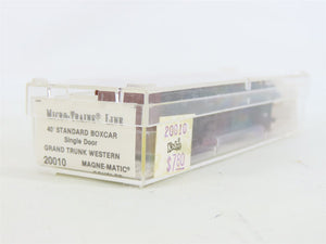 N Kadee Micro-Trains MTL #20010 GTW Grand Trunk Western 40' Box Car #516768