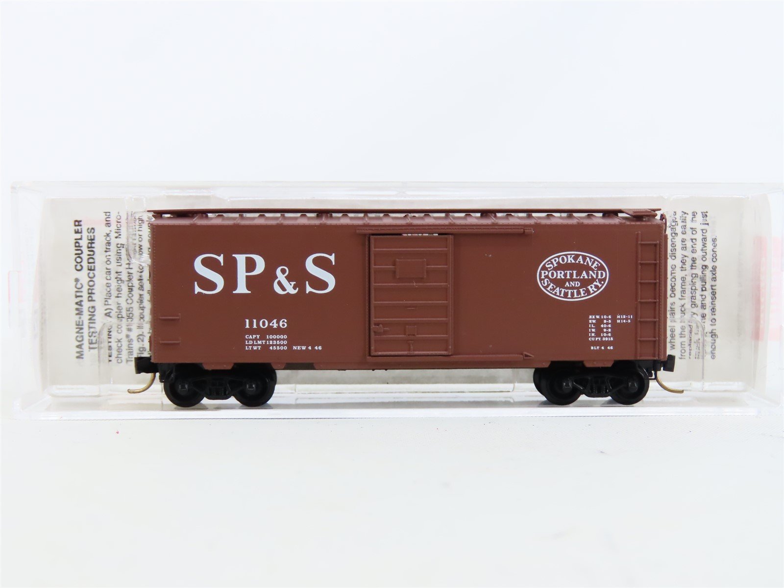 N Micro-Trains MTL #20216 SP&S Spokane Portland & Seattle 40' Box Car #11046