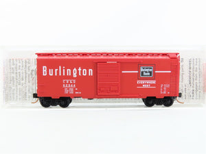 N Micro-Trains MTL #20170 CB&Q Burlington Route 40' Single Door Box Car #62944