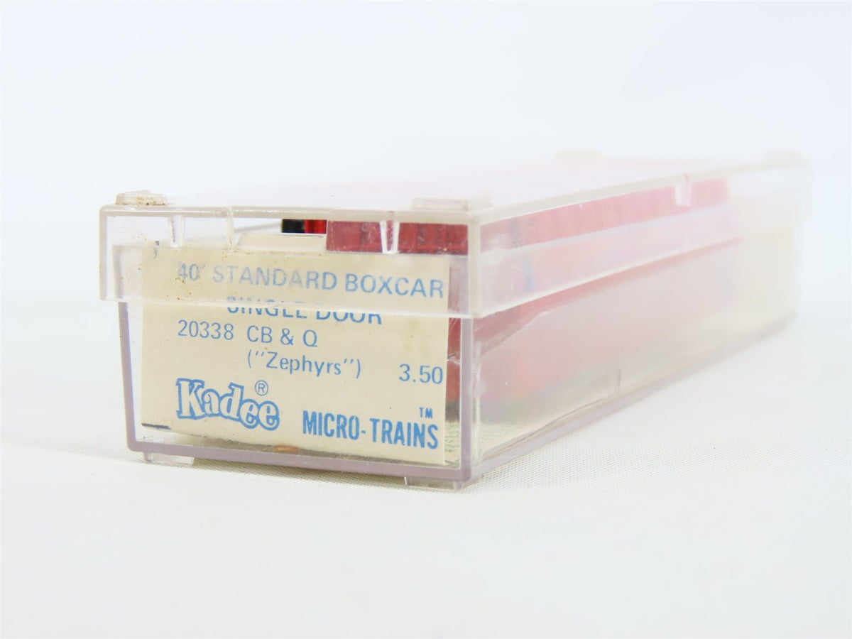 N Kadee Micro-Trains MTL #20338 CB&amp;Q Burlington Route 40&#39; Box Car - Blue Label