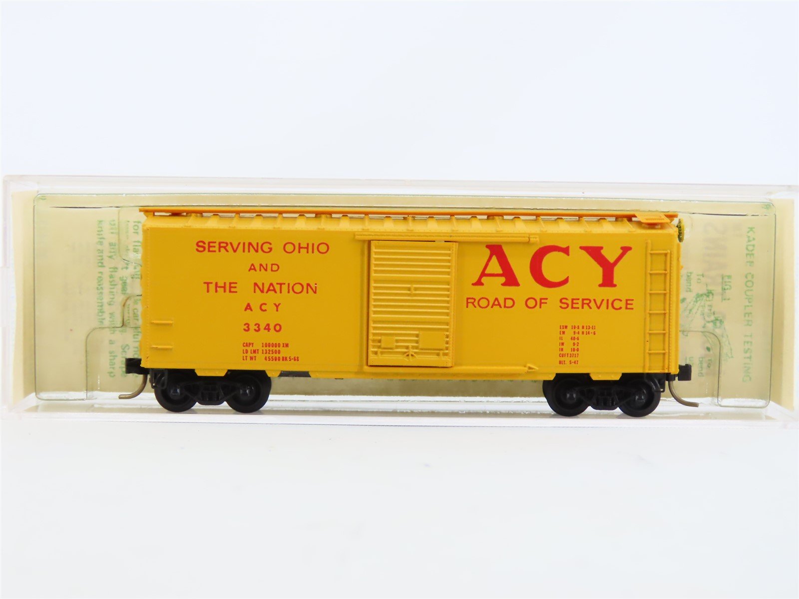 N Kadee Micro-Trains MTL 20416 ACY Akron Canton Youngstown Box Car - Blue Label