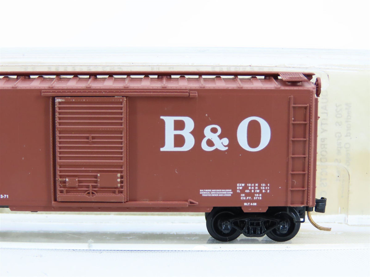 N Scale Kadee Micro-Trains MTL #20312 B&amp;O Baltimore &amp; Ohio 40&#39; Box Car #468599