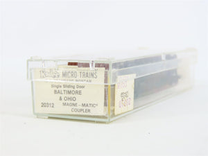 N Scale Kadee Micro-Trains MTL #20312 B&O Baltimore & Ohio 40' Box Car #468599