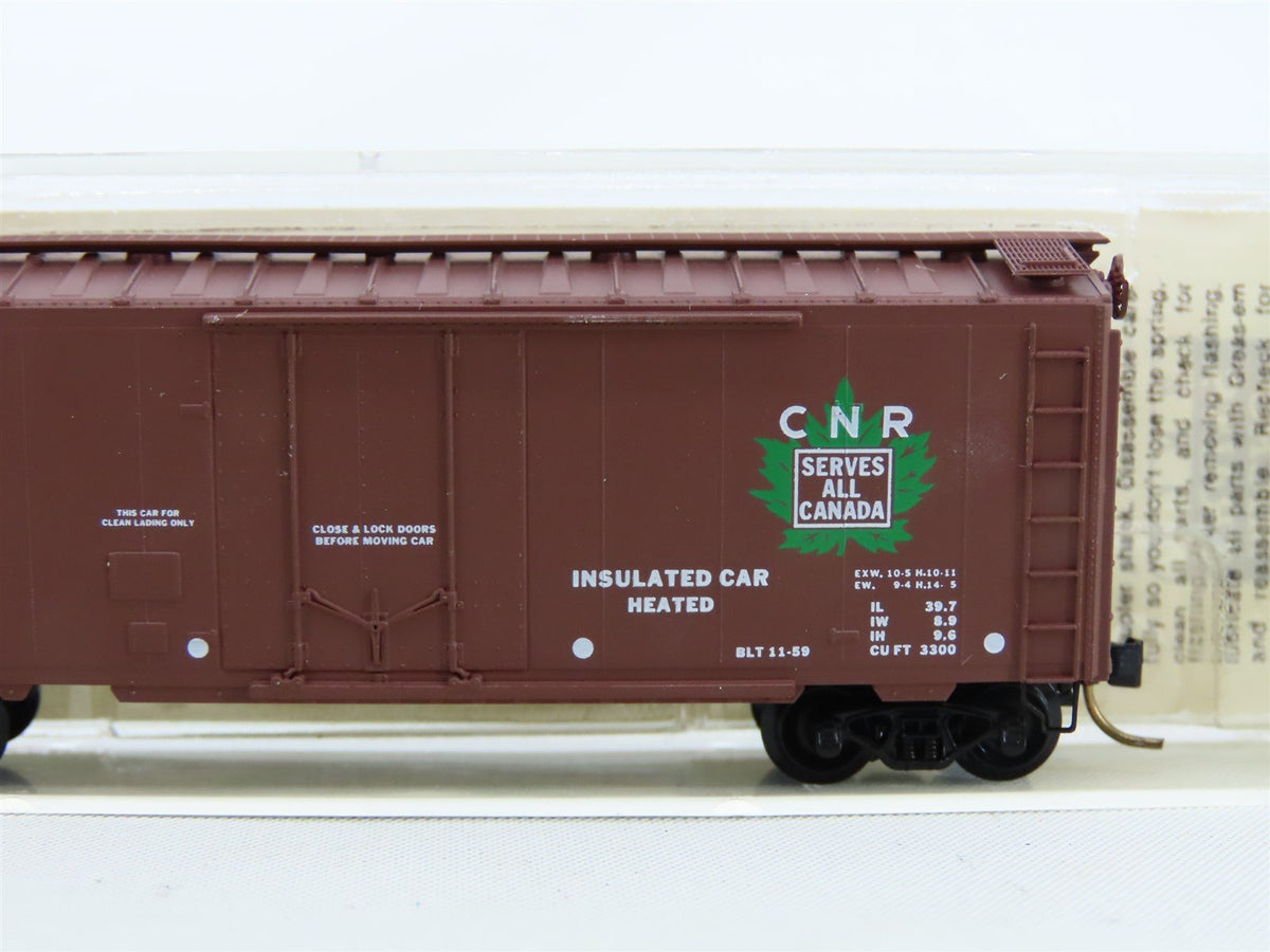 N Micro-Trains MTL #21120 CN Canadian National 40&#39; Plug Door Box Car #290145