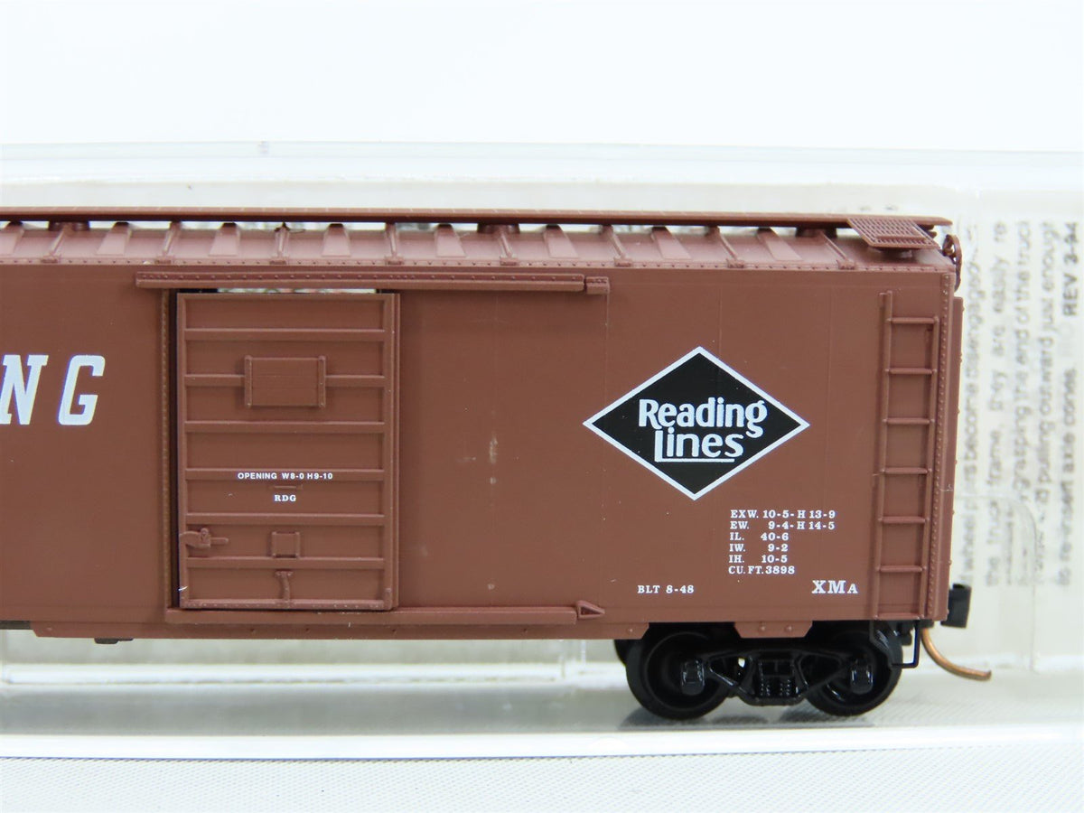 N Scale Micro-Trains MTL 20810 RDG Reading Lines 40&#39; Single Door Box Car #110015