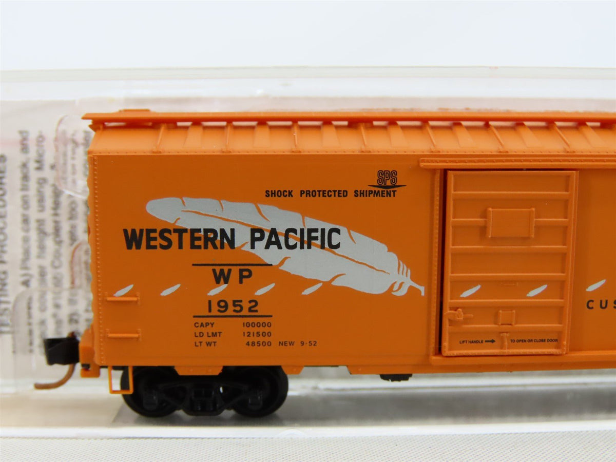 N Scale Micro-Trains MTL #20506 WP Western Pacific &quot;Feather&quot; 40&#39; Box Car #1952