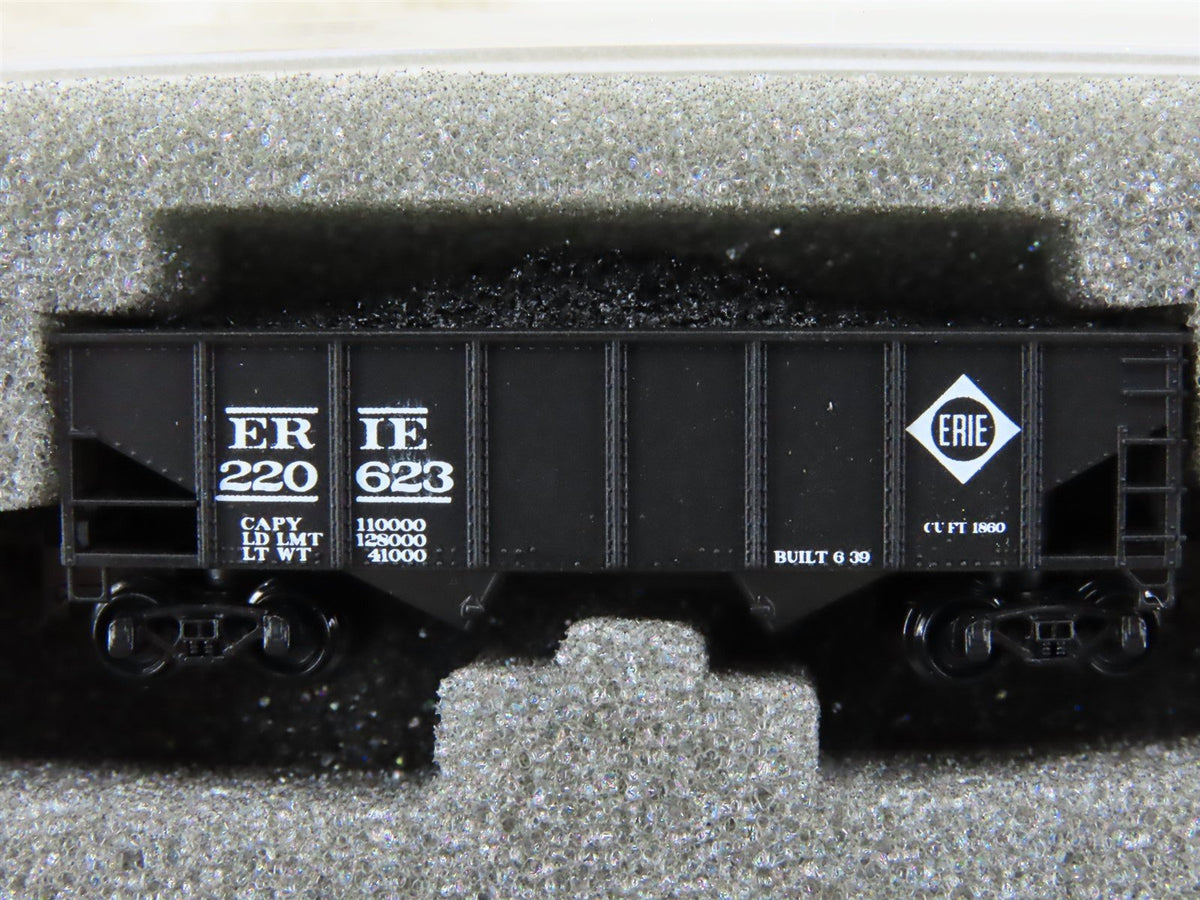 Z Scale FULL THROTTLE #WDW 2015 Erie Railroad 2-Bay Hopper w/ Coal Load Set #2
