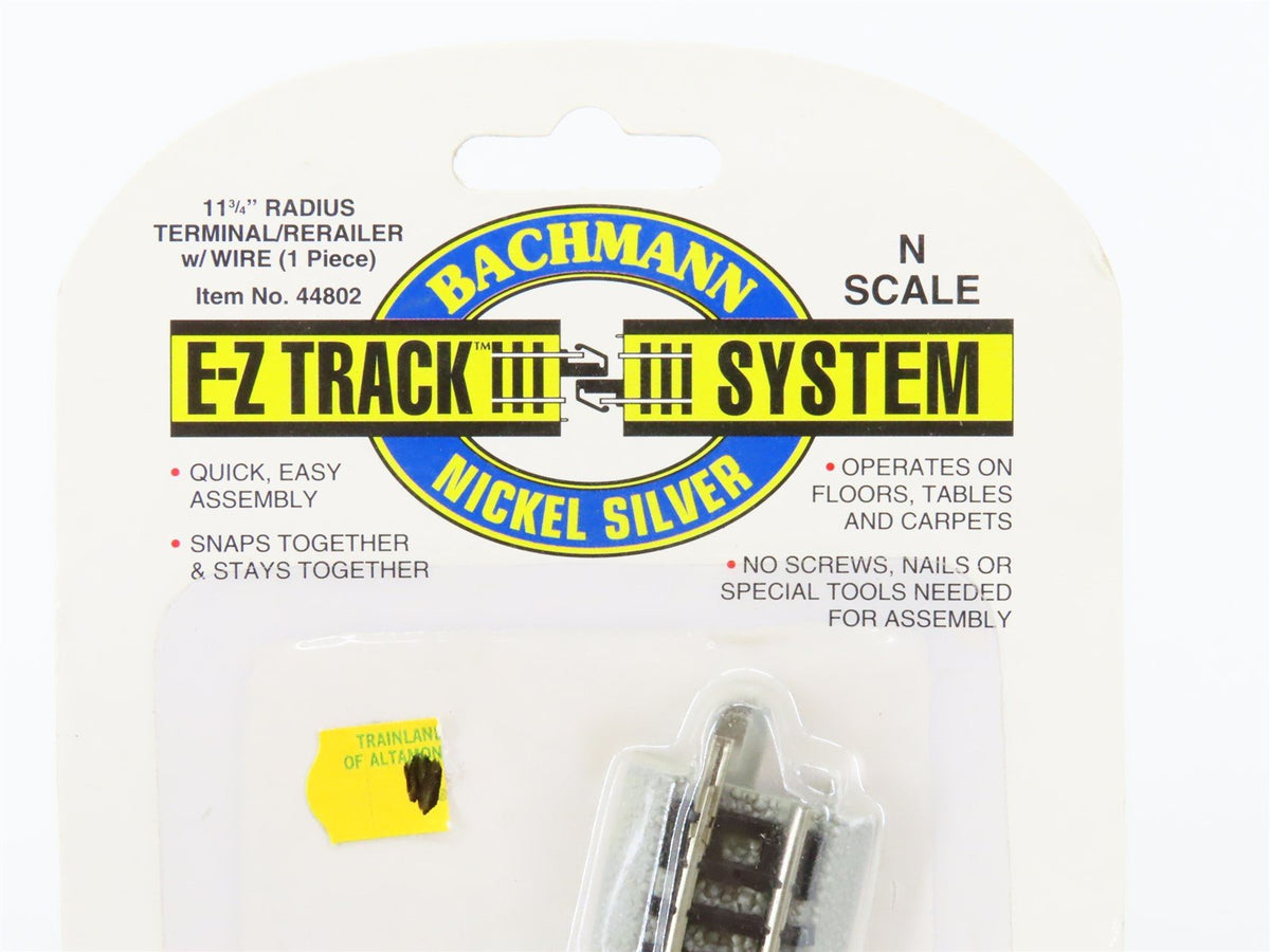 N Scale Bachmann E-Z Track System #44802 Nickel Silver Terminal/Rerailer w/ Wire