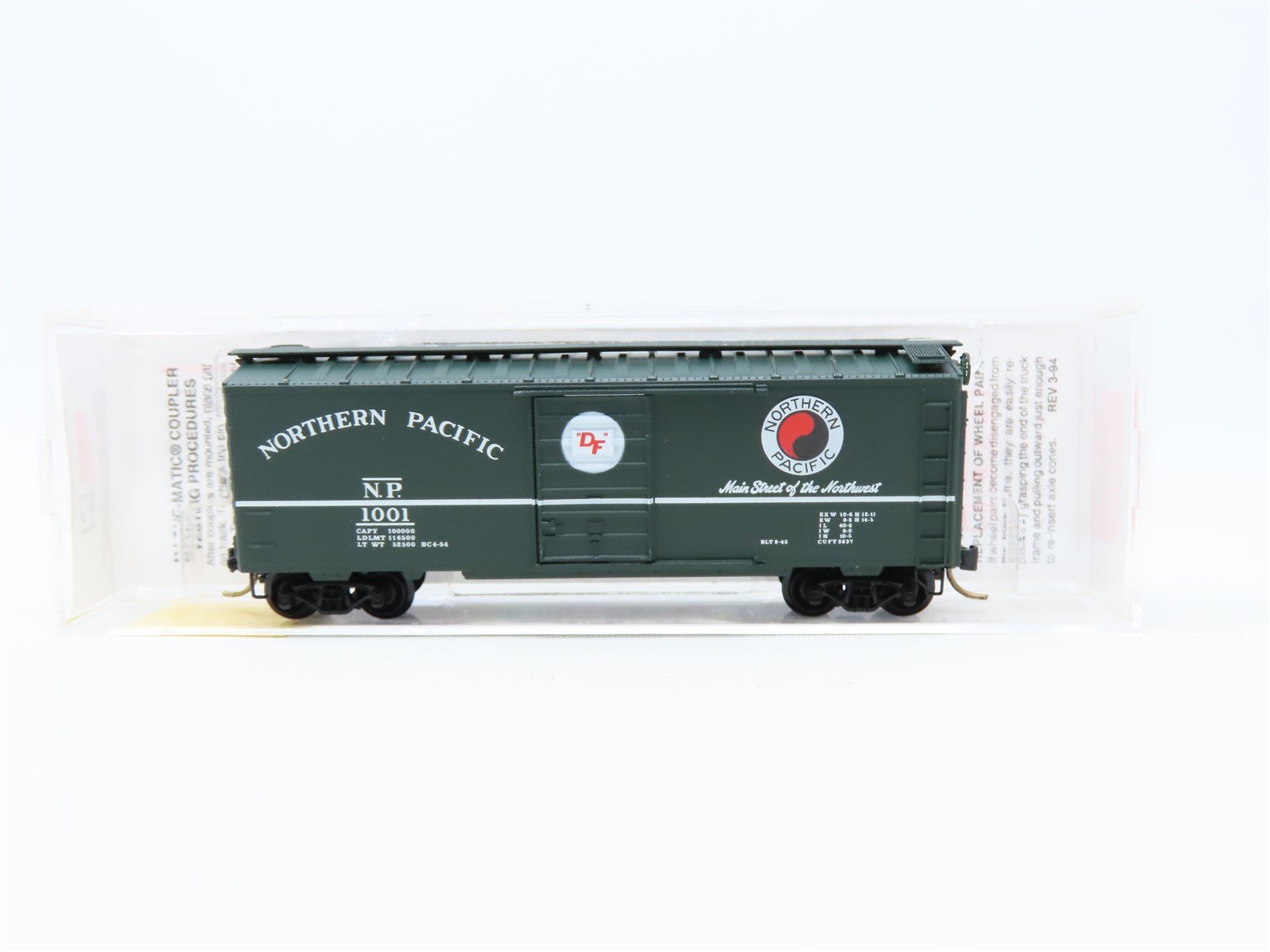 N Scale Micro-Trains MTL 20236 NP Northern Pacific 40' Single Door Box Car #1001