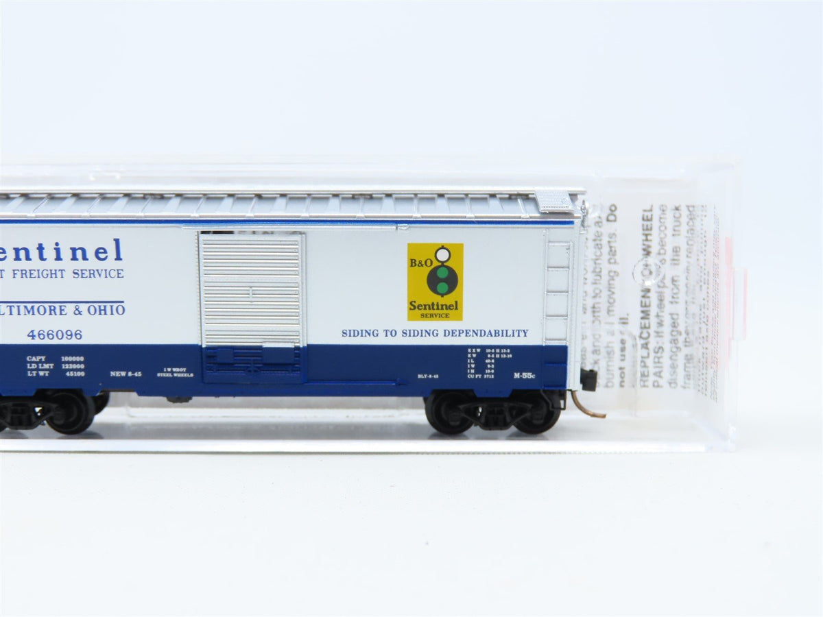 N Micro-Trains MTL #20256 B&amp;O Baltimore &amp; Ohio &quot;Sentinel&quot; 40&#39; Box Car #466096