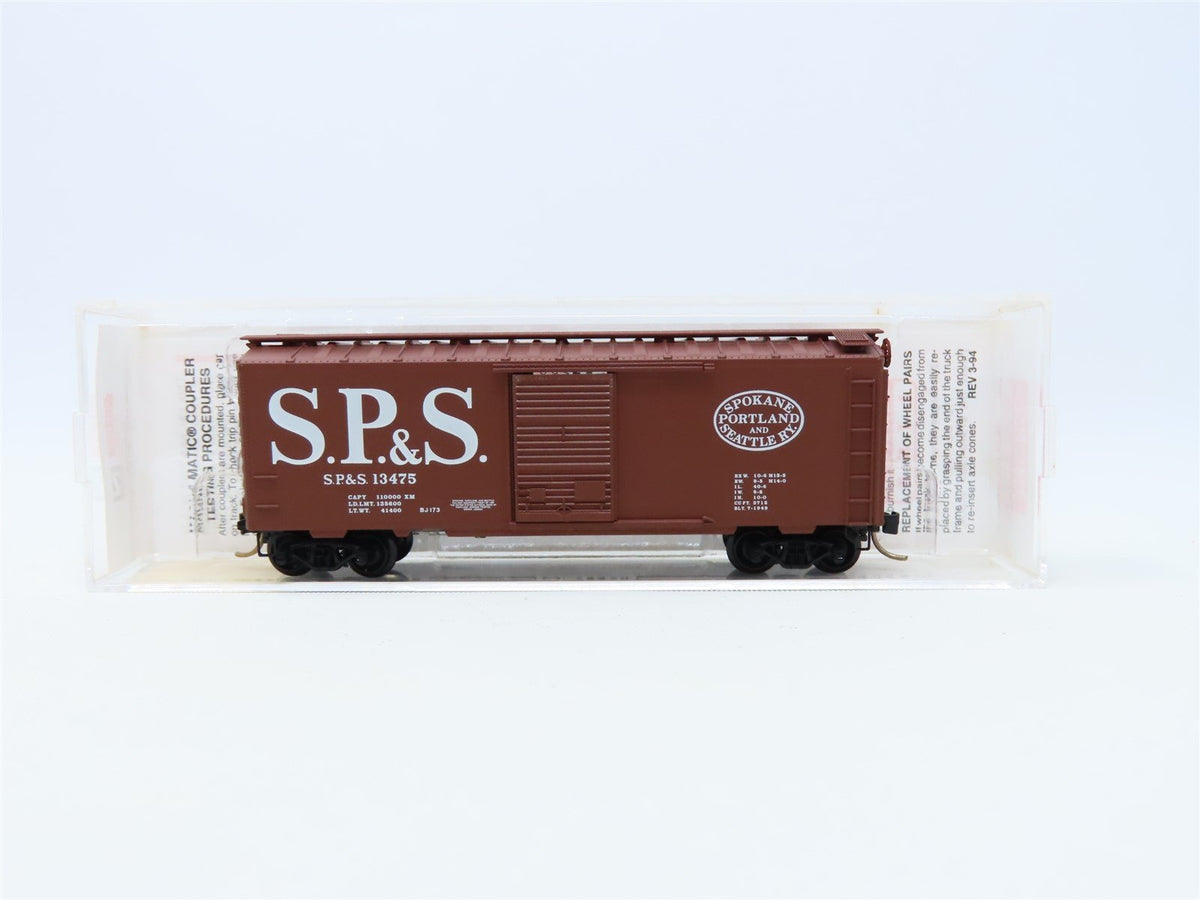 N Micro-Trains MTL #20246 SP&amp;S Spokane Portland &amp; Seattle 40&#39; Box Car #13475